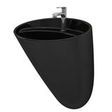 Bocchi - Venezia Asma Monoblok Lavabo Batarya Delikli Parlak Siyah - 1083-005-0126