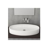 Bocchi Vessel Elips Çanak 85 cm Parlak Beyaz Lavabo