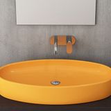 Bocchi Vessel Elips Çanak 85 cm Parlak Mandalina Sarısı Lavabo