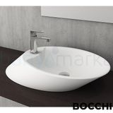 Bocchi Vessel Milano 56 cm Mat Beyaz Çanak Lavabo