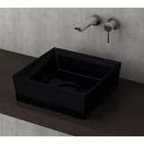 Bocchi Vessel Tezgah Üstü Lavabo 38X38 Cm P. Siyah 1173-005-0125