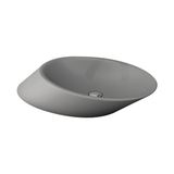 Bocchi Vessel Yatay Çanak 72 cm Mat Gri Lavabo