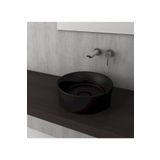 Bocchi Vessel Yuvarlak 38 cm Mat Siyah Lavabo