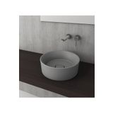 Bocchi Vessel Yuvarlak Çanak 38 cm Mat Gri Lavabo