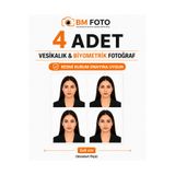 Böcek Medya 4 Adet Vesikalık & Biyometrik Fotoğraf Baskısı