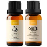 Boco Born In Cosmetics 2'li Difüzör Karışımı Kötü Kokuya Karşı Limon ve Portakal%100 Saf Uçucu Yağı, 20 ml, Buhurdanlık ve Difüzör için