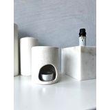 boco born in cosmetics Doğal Seramik Buhurdanlık Meditasyon Spa Tütsülük Akış (Oval)