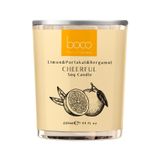 Boco Born In Cosmetics Vegan Aromaterapi Doğal Soya Mumu Neşelendirici, Cheerful, Portakal, Bergamot, Limon Uçucu Yağları İle Kokulandırılmış, Temiz Ve Uzun Yanan Dekoratif Soya Mumu /220 gr
