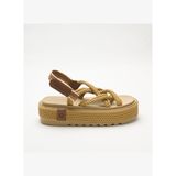 BOD.0012.C.P Bohonomad Bodrum Chunky Kadın Platform Sandalet Bej