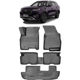 Bod Chery Tiggo 8 Pro Excellent Paket 3 Sıra 3D Havuzlu Paspas 2023 Sonrası - Siyah