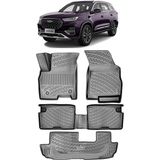 Bod Chery Tiggo 8 Pro Luxury Paket 3 Sıra 3D Havuzlu Paspas 2023-SONRASI - Siyah