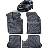 Bod Renault Express 3D Havuzlu Paspas - Siyah