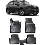 Bod Skoda Kamiq 3D Havuzlu Paspas 2020 ve Sonrası - Siyah