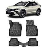 Bod Volkswagen T-Cross-Taigo 3D Havuzlu Paspas 2022-SONRASI - Siyah