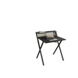 Bodo Metal Ayaklı Laptop Masası Katlanır Çalışma Masası Raflı Masa Katlanır Laptop Sehpası Siyah-siyah