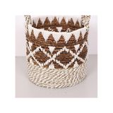 Bodrum 36x33x42 cm. Doğal Abaka El Yapımı Sepet L -
