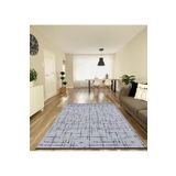 Bodrum Bdr 120 Gri Özel Latex Kaymaz Tabanlı Kilim, Gri, 80 x 200