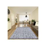 Bodrum Bdr 120 Gri Özel Latex Kaymaz Tabanlı Kilim, Gri, 80 x 250