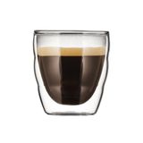 Bodum 10485-10 Pilatus 2li Bardak Seti, Çift Duvarlı, Yalıtımlı, 0,08 Litre, Şeffaf