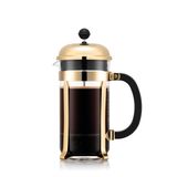 Bodum Chambord Kahve Hazırlayıcı 8 Fincan, Metal Çerçeveli, Paslanmaz Çelik, Altın, 24 X 50 X 27,2 Cm