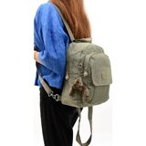 Body Bag Göğüs Çantası Sırt Çantası Çok Cepli Hafif Klinkır Kumaş Bady Bag Çok Cepli 30*22 cm - 30 x 22 cm - Bej