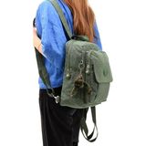 Body Bag Göğüs Çantası Sırt Çantası Çok Cepli Hafif Klinkır Kumaş Bady Bag Çok Cepli 30*22 cm - 30 x 22 cm - Yeşil