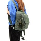Body Bag Göğüs Çantası Sırt Çantası Çok Cepli Hafif Klinkır Kumaş Bady Bag Çok Cepli 30*22 Cm