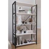 Body Gym 5 Raflı Geniş Kitaplık Metal Ofis Rafı 80X160 Geniş Raflı Çok Amaçlı Kiler Rafı Ayakkabılık