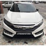 Body Kit Ön Lip 3 Parça Honda Civic Fc5 Kasa Uyumlu Parlak Siyah