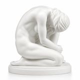 BODY Porselen Dekoratif Biblo, 11x6,5x11 cm, Beyaz