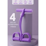 Body Trimmer Mekik Kürek Çekme Bel İnceltme Aleti Evde Spor Lastikli Egzersiz Lastiği Mor