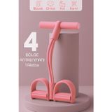 Body Trimmer Mekik Kürek Çekme Bel İnceltme Aleti Evde Spor Lastikli Egzersiz Lastiği Pembe