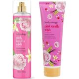 Bodycology Pink Vanilla Wish Kadın Vücut Spreyi + Vücut Kremi Set