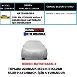 Bodygard Oto Branda Araca Özel Bedenli Hatchback Araba Brandası,su Geçirmez Branda - Hatchback-4