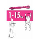 Bodyography 1-15 Kg. Uzun Direnç Bantı, Esnetme, Fizik Tedavi Egzersiz Bandı, Fitness Halka Spor Direnç Lastiği