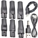 BOEEA 9 ADET Yedek Güç Kablosu 5V Şarj Cihazı USB Adaptörü Elektrikli Saç Kesme Makineleri, Sakal Düzelticiler, Tıraş Makineleri, Güzellik Aletleri, Masa Lambaları, Temizleyiciler için uygundur.