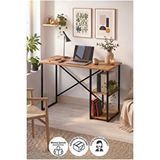 Bofigo 110x50 Cm 2 Raflı Çalışma Masası Bilgisayar Masası Ofis Masası Ders Masası Ümit Çam Kahverengi
