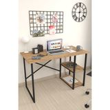Bofigo 60X120 cm 2 Raflı Çalışma Masası Bilgisayar Masası Ofis Ders Yemek Masası Çam - Y: 72 cm D: 60 cm G: 120 cm