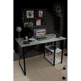 Bofigo 60X120 Cm 2 Raflı Çalışma Masası Bilgisayar Masası Ofis Ders Yemek Masası Kafka Beyaz