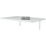 Bofigo 72x45 cm Beyaz Duvara Monteli Katlanır Mutfak Balkon Çalışma Masası