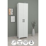 Bofigo 8 Raflı 2 Kapaklı Beyaz Ayakkabılık Suntalam Malzemeden Modern Tasarımlı