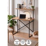 Bofigo 90x45 Cm Raflı Çalışma Masası Laptop Masası Çocuk Çalışma Masası Ders Masası Atay Çam