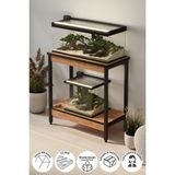 Bofigo Akvaryum Sehpası Yan Sehpa Metal Ayaklı Sehpa 80 x 40 cm Çam