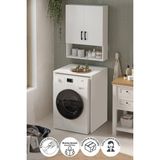 Bofigo Çamaşır Makinası Dolabı Kurutma Makinası Dolabı Banyo Dolabı Deniz Beyaz