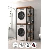 Bofigo Çamaşır Makinesi Dolabı Kurutma Makinesi Dolabı Metal Banyo Dolabı Mısra Çam