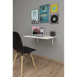 Bofigo Katlanır Duvara Monte Mutfak Çalışma Masası 72 x 45 CM Beyaz