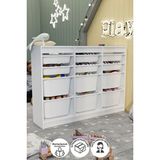 Bofigo Lara 12 Sepetli Oyuncak Dolabı Beyaz