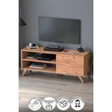 Bofigo Tv Sehpası Kapaklı Tv Sehpası Raflı Tv Ünitesi Televizyon Sehpası 100 x 35 cm Malta Çam
