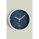 Boğa Burcu - Burçlar Modern Duvar Saati - 35cm - Önü Camlı Beyaz Kasa - Sessiz Mekanizma, JH0917S35BKP