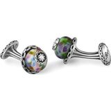 Boga Glass Beads-S Chain Fx Gümüş Kol Düğmesi - Standart